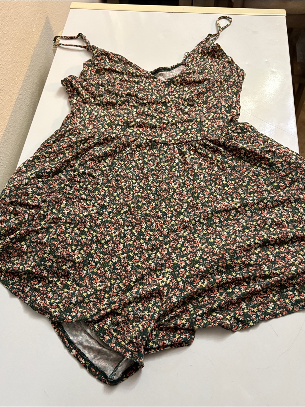 Arizona Love Floral Green Pink Romper